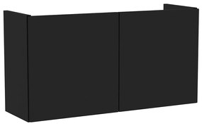 Tenzo Bridge Kast Component Met Deuren Zwart - 68.4x22.5x36.4cm.