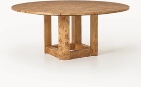 Ronde houten eettafel Edward, in verschillende formaten