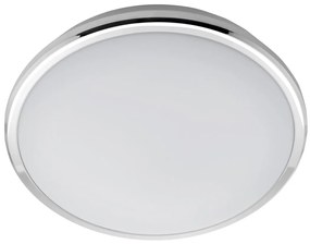 Sapho Silver ronde plafondlamp 28cm koud wit licht chroom