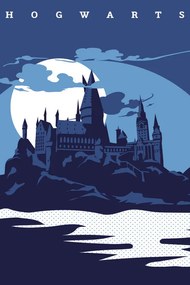 Kunstafdruk Harry Potter - Hogwarts, (26.7 x 40 cm)