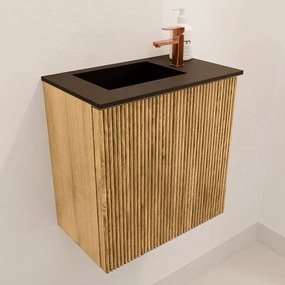 Mondiaz Joya 40cm toiletmeubel oak met wastafel faye links 1 kraangat urban