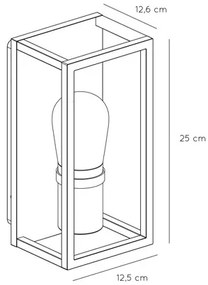 Lucide Carlyn wandlamp 6W zwart