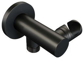 Brauer Black Edition thermostatische inbouw badkraan met badvulcombinatie en 3 standen handdouche set 4 zwart mat