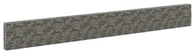 vidaXL Schanskorfmuur met deksels 900x30x100 cm gegalvaniseerd staal