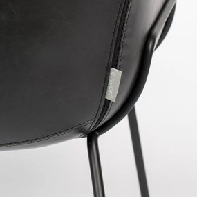 Zuiver Feston Zwarte Design Fauteuil Leer