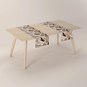 Dekoria Rechthoekige tafelloper, beige-bruin, 40 x 130 cm
