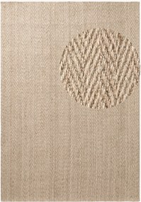 Handgeweven juten vloerkleed Mirabelle