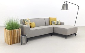 Boavista Sunbrella loungebank chaise longue - Nature Grey - 2-delig - links