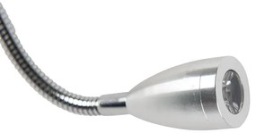 Moderne wandlamp wit met grijze kap - Brescia