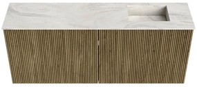 Mondiaz Joya DLux 100cm toiletmeubel dusk met wastafel faye rechts 1 kraangat ostra
