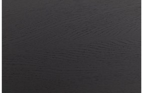 Goossens Salontafel Bo rond, hout eiken zwart, modern design, 60 x 33 x 60 cm