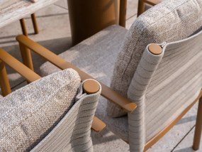 4 Seasons Outdoor Safina tuinset amber met Colorado tafel met keramisch blad 160 cm Tuinset   beige weerbestendig