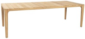 Dining Tuintafel rechthoekig 240 x 100 cm Naturel teak Liam