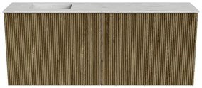 Mondiaz Joya DLux 100cm toiletmeubel dusk met wastafel faye links 1 kraangat opalo