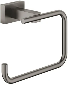 Grohe Essentials Cube toiletrolhouder 13,8x6x9,8cm hard graphite geborsteld