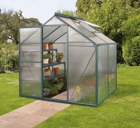 Vitavia Triton serre - 2,6m² - met 6 mm polycarbonaat - Donkergroen