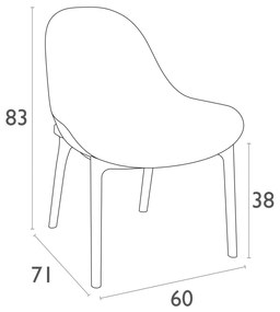 Siesta Exclusive Tuinstoel - Sky Lounge - Zwart - Siesta Exclusive