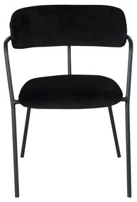 Jörn Eetkamerstoel - Livia - Zwart - Fluweel  - Jörn
