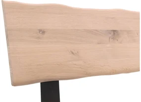 Goossens Bedframe Slade, Bedframe 180 x 220 cm hoofdbord organisch
