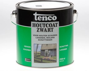 Tenco Houtcoat Zwart - 2,5 liter