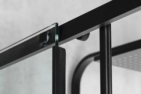Polysan Altis douchecabine rechthoekig 130x90cm zwart mat