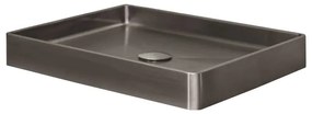 Qisani Vanity opbouw wastafel 47x32x8cm gunmetal