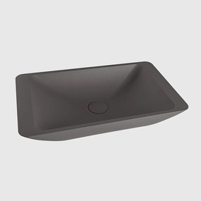 Mondiaz Topi Solid Surface waskom 60x35cm dark grey