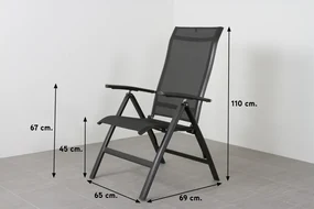 Kettler Edge/Legato 220 cm. tuinset - 7-delig verstelbaar