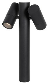Staande buitenlamp zwart 50 cm 2-lichts verstelbaar - Duo