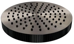 BRAUER Stripe Regendouchekop - 25cm - gunmetal geborsteld PVD 5-GM-466