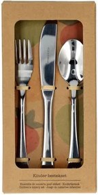 Kinderbestek, fruit, roetsvrij staal, 3-delig, 20 cm
