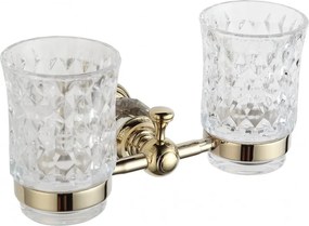 Mexen Estela dubbele tandenborstelhouder, goud - 7011552-50