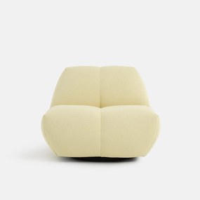 Draaibare fauteuil, gewatteerde stof, NURIA
