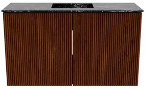 Mondiaz Joya DLux 70cm toiletmeubel ruby met wastafel faye midden zonder kraangat lava
