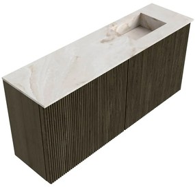 Mondiaz Joya DLux 90cm toiletmeubel shadow met wastafel faye rechts zonder kraangat frappe