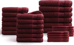 Handdoeken 30 delig set – Hotel Collectie - bordeaux