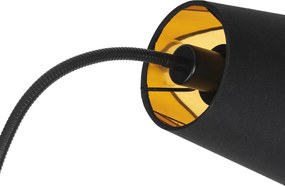 Smart vloerlamp zwart incl. 2 Wifi P45 - Carmen