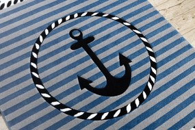 Tapijt PETIT MARINE ANKER ZEE blauw