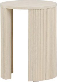 Moderne Bijzettafel Whitewash - 40 X 40cm.