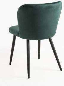 Pak 4 Fluwelen Luk Stoelen