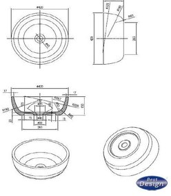 Best Design New-Stone Astoria opbouw waskom 42x15cm mat wit