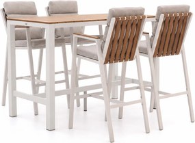 Barset Bellagio | 4 personen polywood | Tuinset stapelbaar | 5-delig | Kees Smit Tuinmeubelen