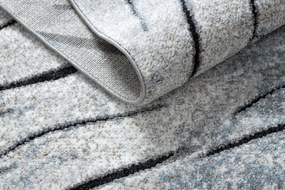 Tapijt modern COZY 8874 Timber, Boom , boomstam  ,  - Structureel,  twee poolhoogte , grijskleuring / blauw
