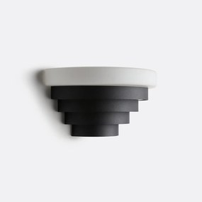 Wandlamp van ijzer en opaline, STERS