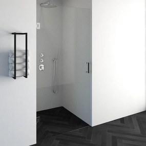 BRAUER Void nisdeur helder glas 100x200 omkeerbaar incl. glascoating chroom GS-VON1H100200CE