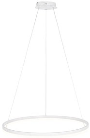 Design hanglamp wit 80 cm incl. LED 3-staps dimbaar - Anello