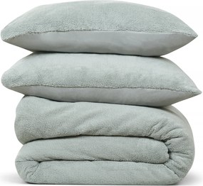 Dekbedovertrek Teddy Fleece – 100% zacht materiaal – 240×220 – jade