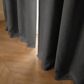 Verduisteringsgordijn van gewassen linnen, verborgen lipjes, Private