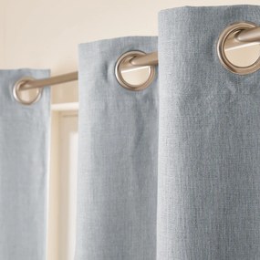 Verduisteringsgordijn van gewassen linnen, oogjes, Private