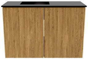 Mondiaz Joya 60cm toiletmeubel oak met wastafel faye links zonder kraangat urban